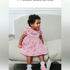 Trotter’s London Lily arose “Phoebe Little dress”  | pink Liberty fabric